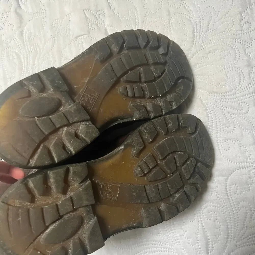 Dr Martens Vintage Steel Toe Industrial High Top Work Boots Size M 4 / W 5